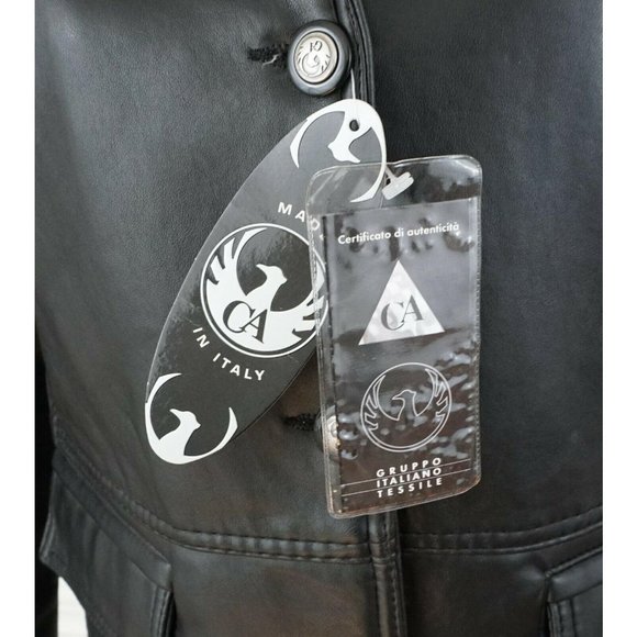 Gruppo Italiano Jackets & Coats Gruppo Italiano Tessile Black Soft Leather Jacket Poshmark